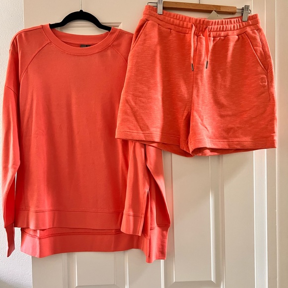 Sweaty Betty Other - NWT bundle: Sweaty Betty After Class sweatshirt & Essential Shorts in Bl…